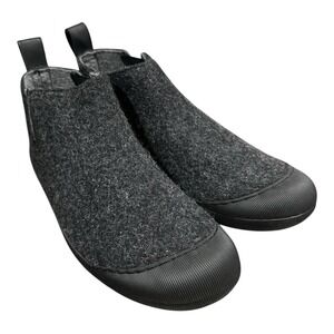 Huckberry Greys Wool Outdoor Slipper Boot Mens 11 Charcoal Gray Winter